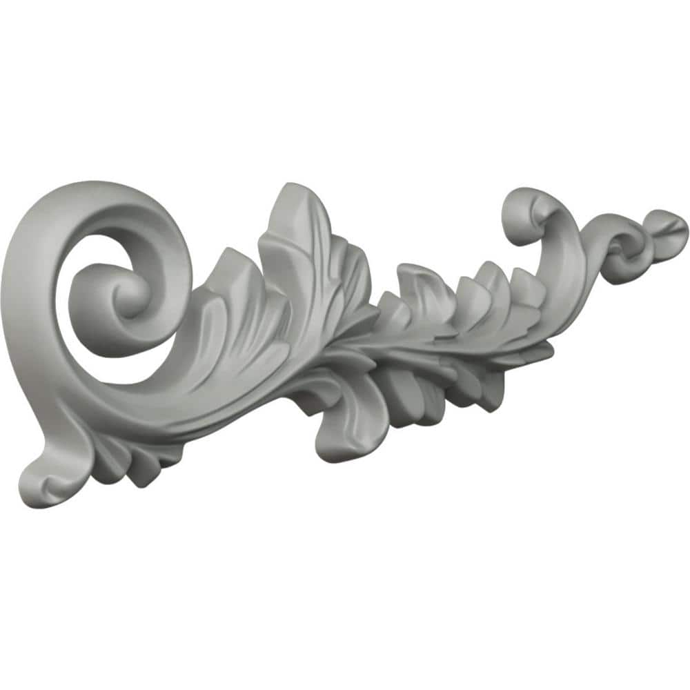 Primed White Polyurethane Architectural Scroll Onlay