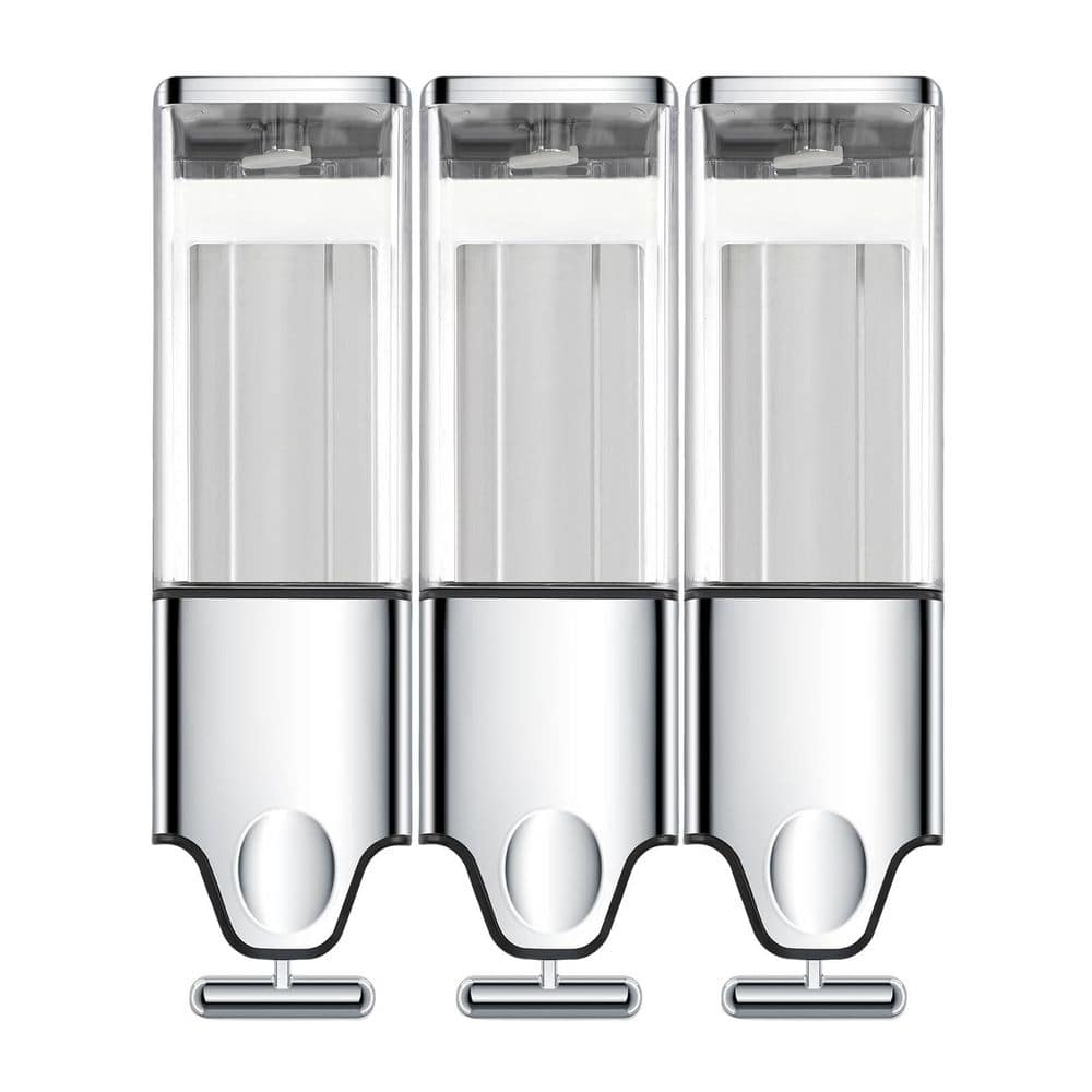 3 in 1 Quadrate Dispensers, No Drilled Wall Mounted Shower Soap Dispenser, Conditioner Dispenser, Shampoo Dispenser price history on PriceWatchPro