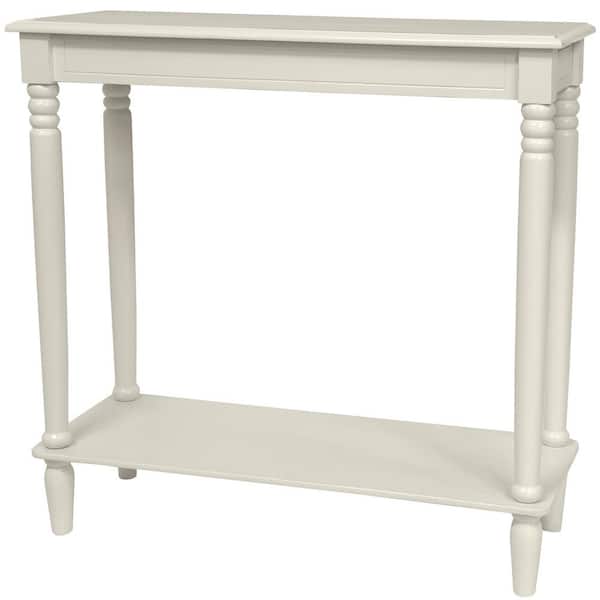Red Lantern Classic White End Table