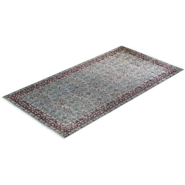Overdyed Gray 6 ft. 1 in. x 11 ft. 8 in. Wool Indoor Area Rug