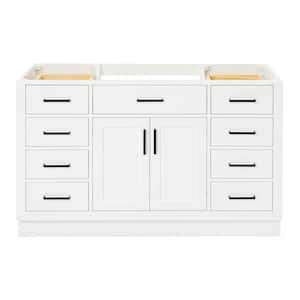 Hepburn 54 in. W x 21.5 in. D x 34.5 in. H Bath Vanity Cabinet without Top in White