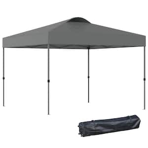 9.7 ft. x 9.7 ft. Gray Pop Up Canopy