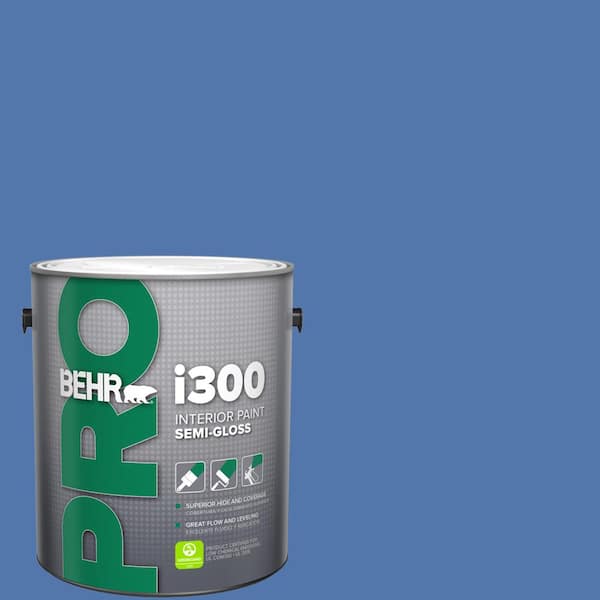 BEHR PRO 1 gal. #590B-6 Flying Fish Semi-Gloss Interior Paint