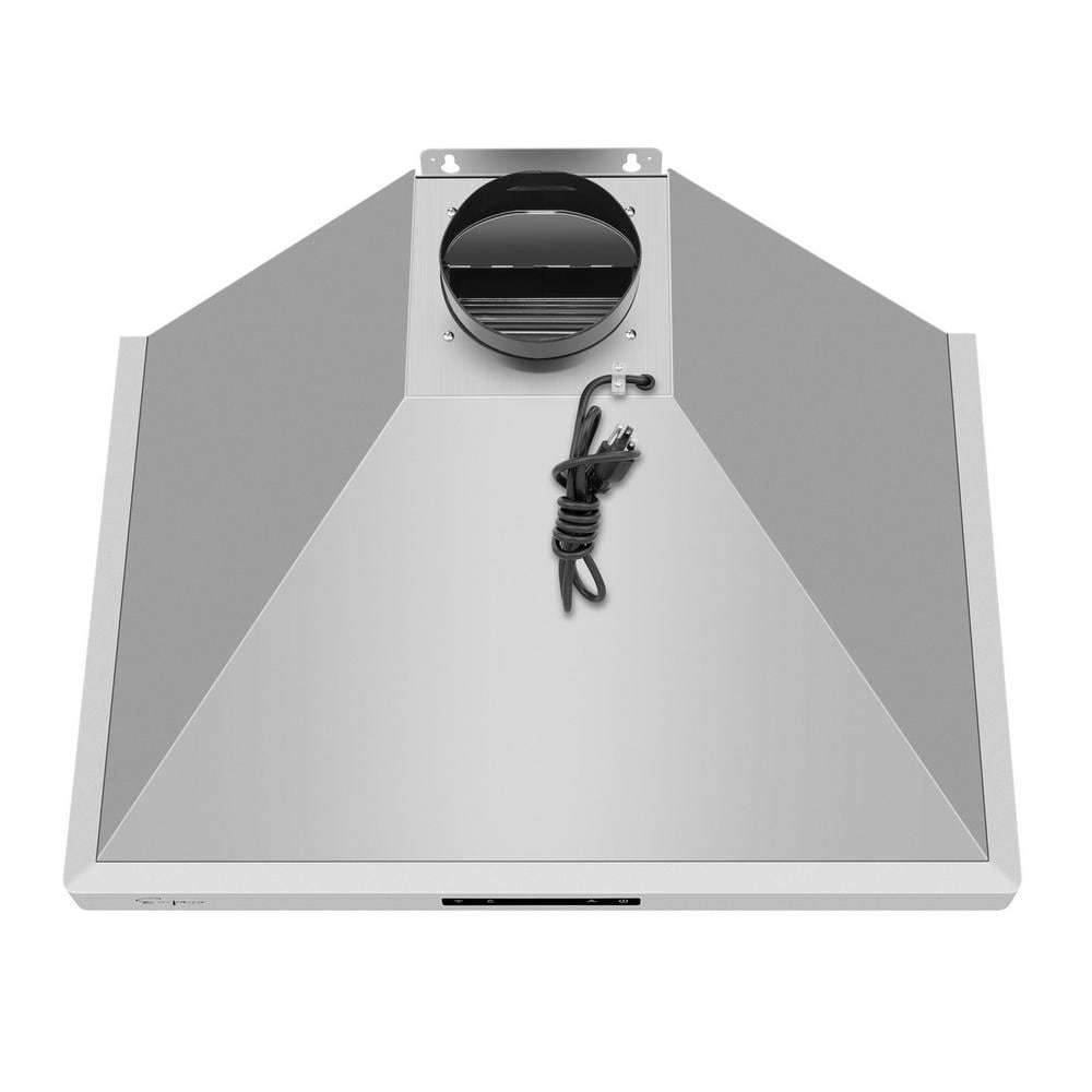 36" Stainless Steel Wall Mount Range Hood with Touch Controls