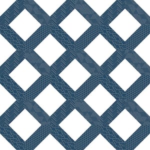 Geometry Navy 9.84 in. x 9.84 in. Matte Patterned Look Porcelain Floor and Wall Tile (10.768 sq. ft./Case)