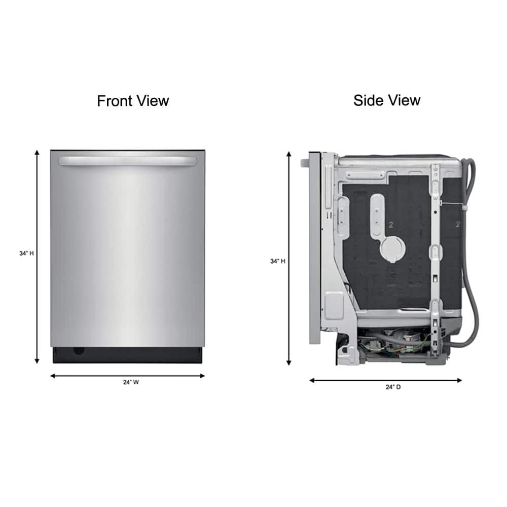 Frigidaire 24" Stainless Steel Top Control Dishwasher with Energy Star
