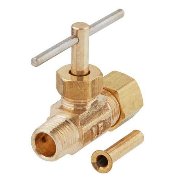 1/4 in. OD Compression x 1/8 in. MIP Brass Valve Fitting