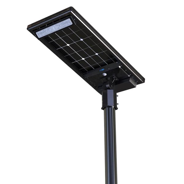 eLEDing Solar Power 40-Watt 8400 Lumens Motion Sensing Integrated LED Bifacial Super Power Remote Area Street Flood Light