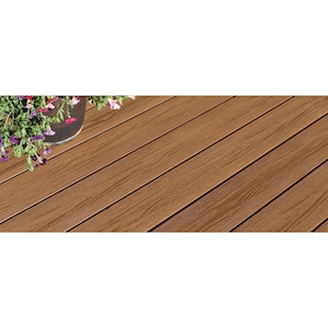 Apex 1 in. x 6 in. x 8 ft. Himalayan Cedar Brown PVC Square Deck Boards (2-Pack)