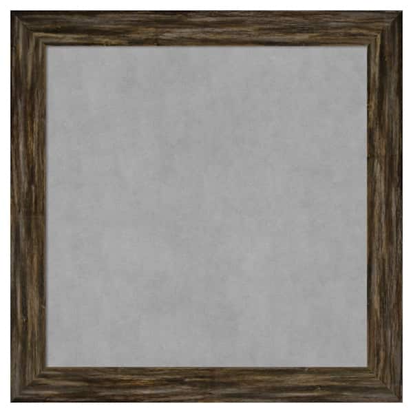 Amanti Art Fencepost Brown Narrow 29 in. x 29 in. Framed Magnetic Board