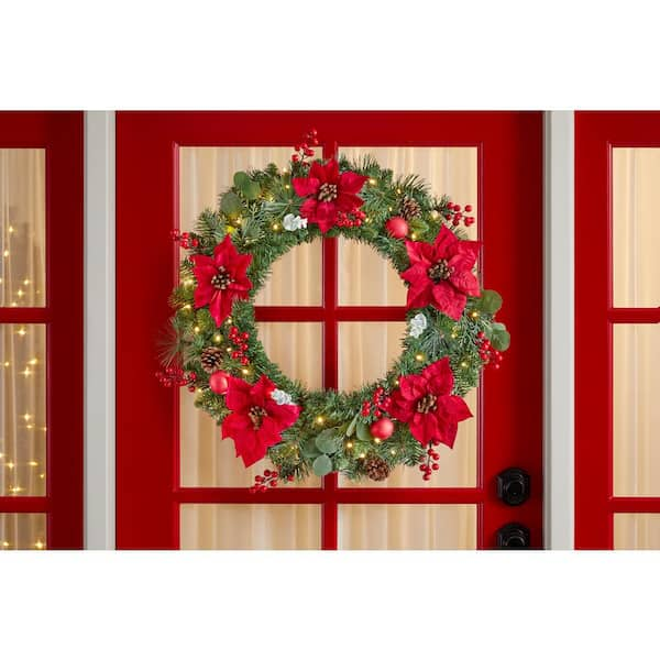 costco battery operated wreath