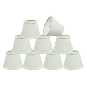 5 in. x 4 in. White Hardback Empire Lamp Shade (9-Pack)