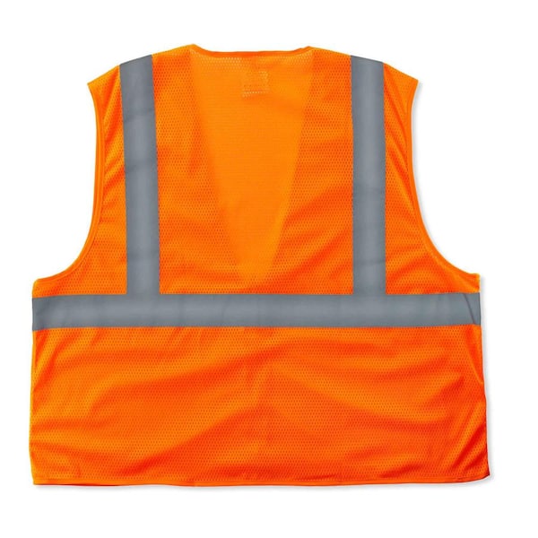 GLoWEAR S/M Orange Hi-Vis Type R Class 2 Super Econo Mesh Vest