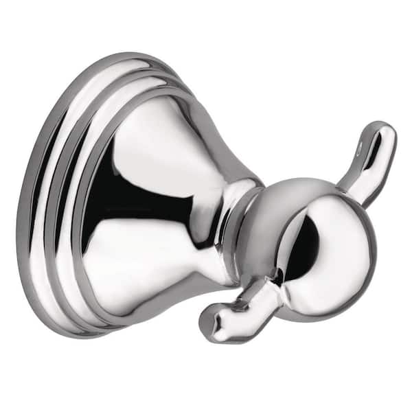 MOEN Preston Double Robe Hook in Chrome DN8403CH - The Home Depot