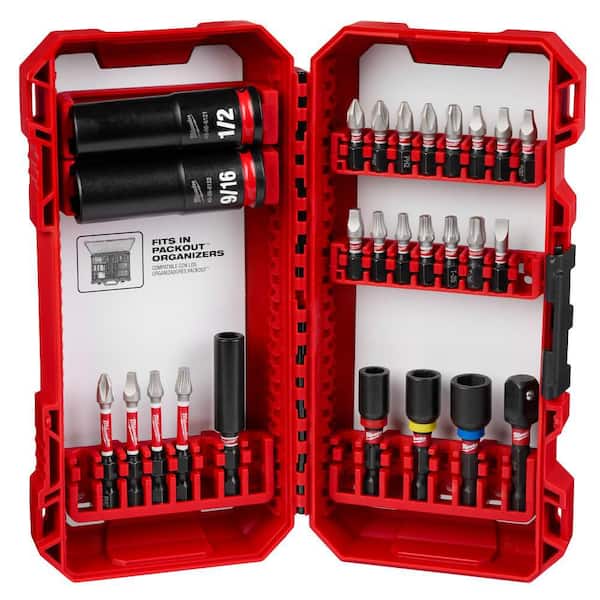 Milwaukee SHOCKWAVE Impact Duty Alloy Steel Screw Driver Bit Set