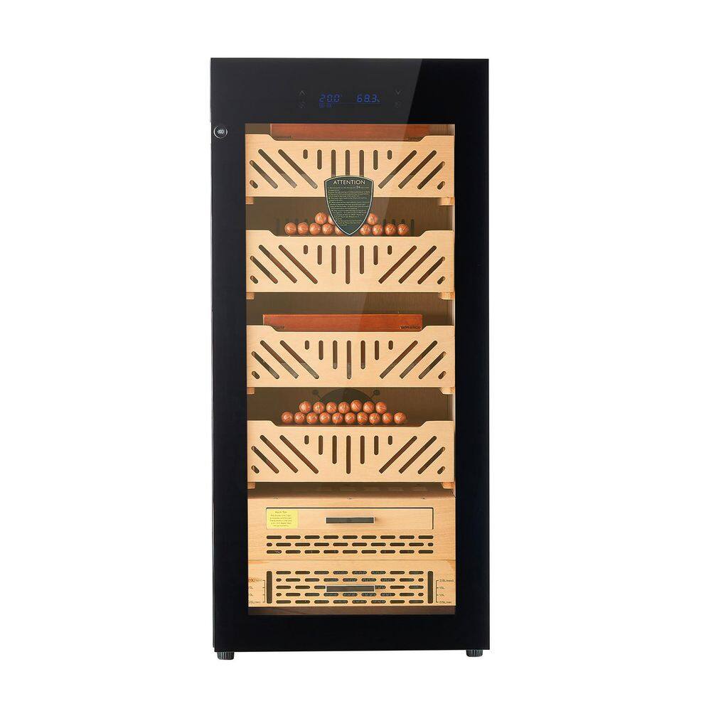 Electric Humidor, 4 Layers, 105L, 1000 Counts with Compressor Cooling, Humidity & Temp Control, Wood Shelves & Drawers price history on PriceWatchPro