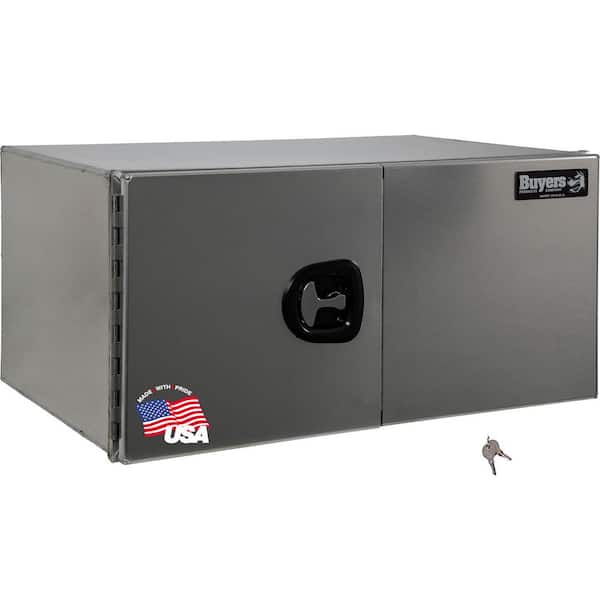 18 in. x 24 in. x 36 in. XD Smooth Aluminum Underbody Truck Tool Box with Barn Door