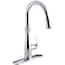 KOHLER Hint Single-Handle Deck-Mount Roman Tub Faucet with Hand Shower ...