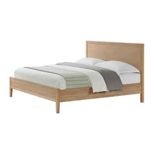 Arden Panel Wood King Bed in Light Driftwood (81 in. W x 86 in. D x 50 in. H