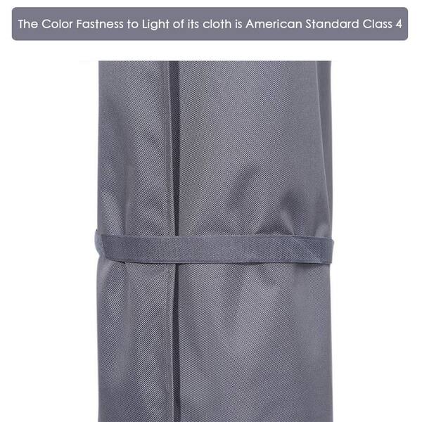 double sided patio umbrella covers with zipper OGETFUUR Gray Waterproof Patio Umbrella Cover with Zipper and Rod for 7 to 11 ft. Umbrellas and 15 ft. Double-Sided Umbrellas