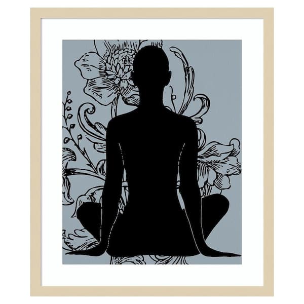 Amanti Art Slow Breathing III by Regina Morre 21 in. W x 25 in. H. Wood Framed Wall Art Print Framed in Brown