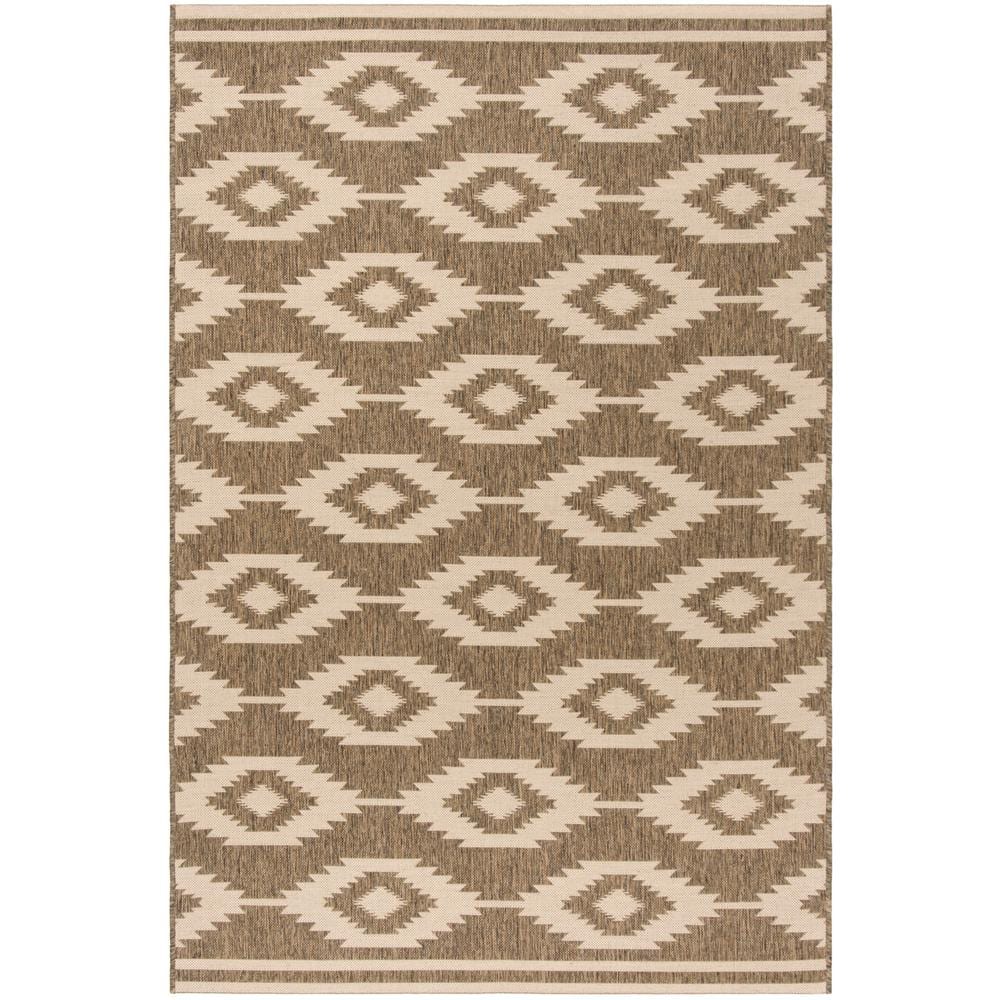 Beach House Cream Beige Synthetic Non-slip Area Rug 2' 2" x 4'