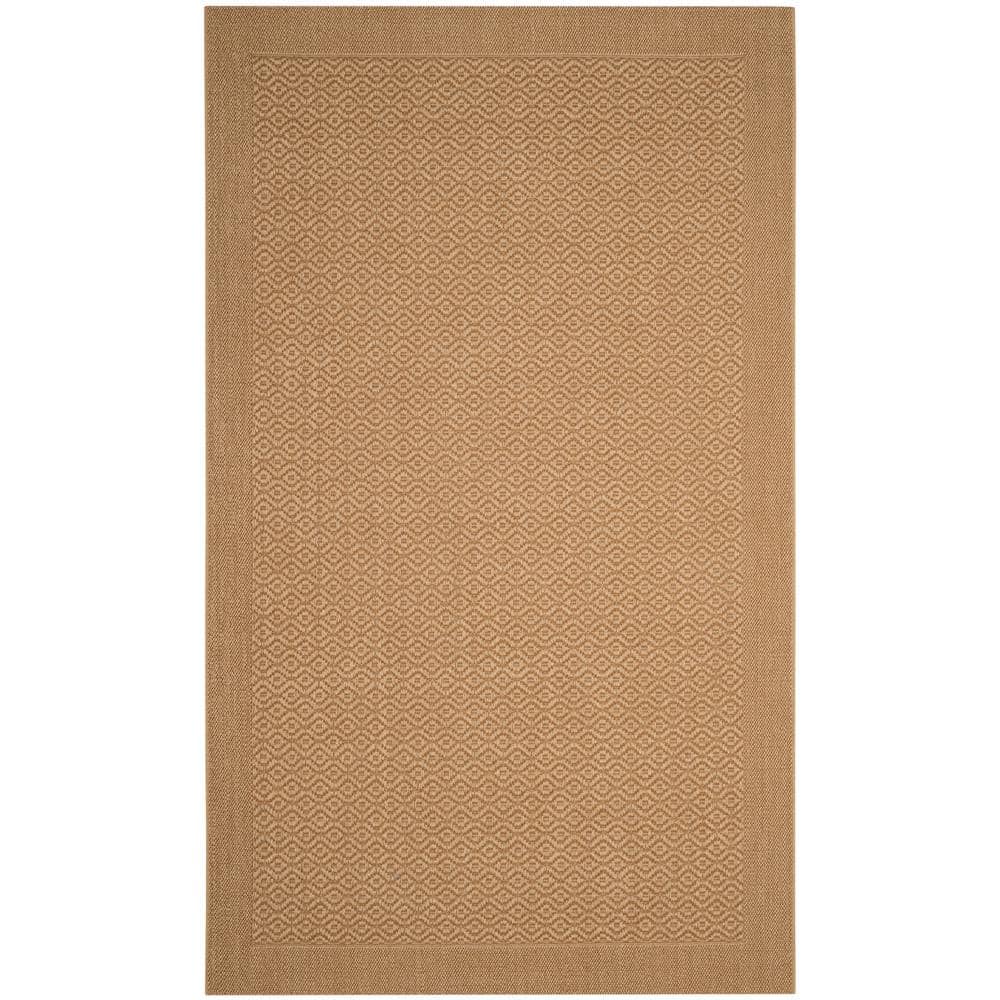 SAFAVIEH Braided Brown/Multi 5 ft. x 8 ft. Border Area Rug BRD313A-5 - The  Home Depot