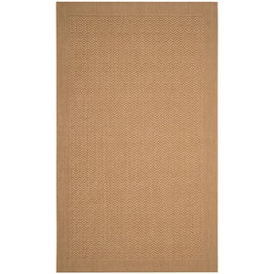 Palm Beach Maize 8 ft. x 11 ft. Speckled Border Area Rug