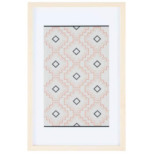 SAFAVIEH Mejia Beige Wall Framed Mixed Media Abstract Wall Art 23 in. x 14 in.