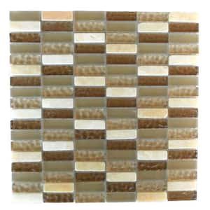 Classic Design Multifinish Ivory & Cream 12 in. x 12 in. Rectangle Mosaic Glass & Stone Wall & Pool (1 Sq. Ft./Piece)