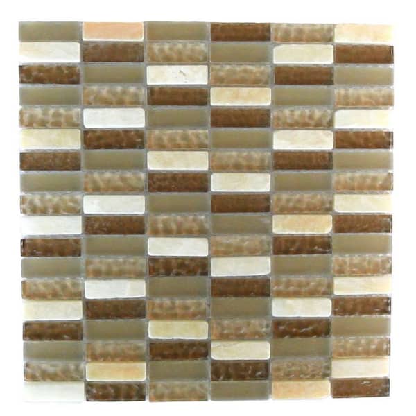 ABOLOS Classic Design Multifinish Ivory & Cream 12 in. x 12 in. Rectangle Mosaic Glass & Stone Wall & Pool (1 Sq. Ft./Piece)
