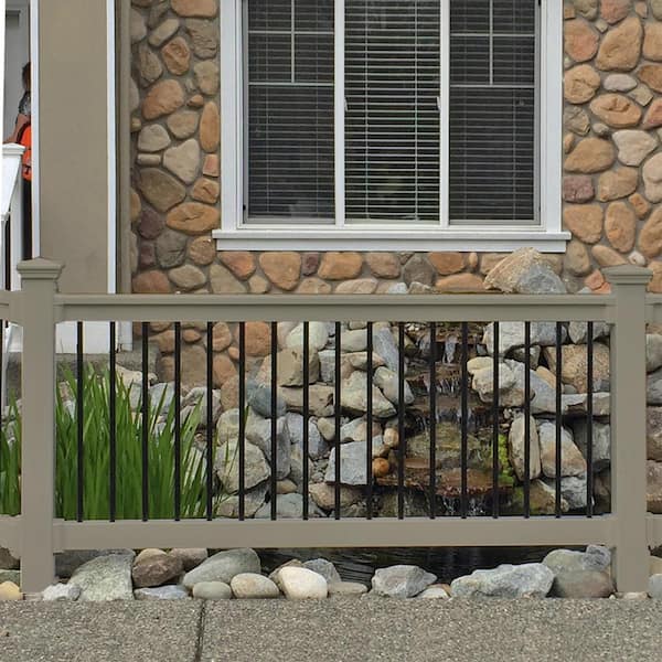 Bellaire 3 ft. H x 6 ft. W Khaki Vinyl Railing Kit