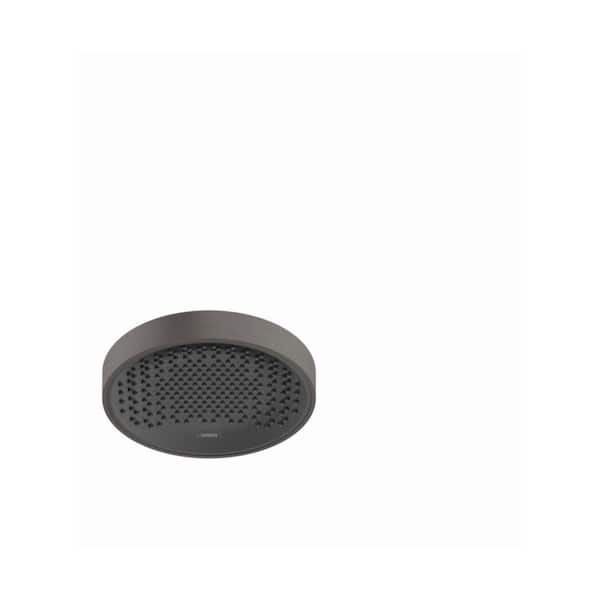 Rainfinity 1-Spray Patterns with 2.5 GPM 10 in. Wall Mount Fixed Shower Head in Brushed Black Chrome