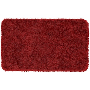 Serendipity Chili Pepper Red 30 in. x 50 in. Washable Bathroom Accent Rug