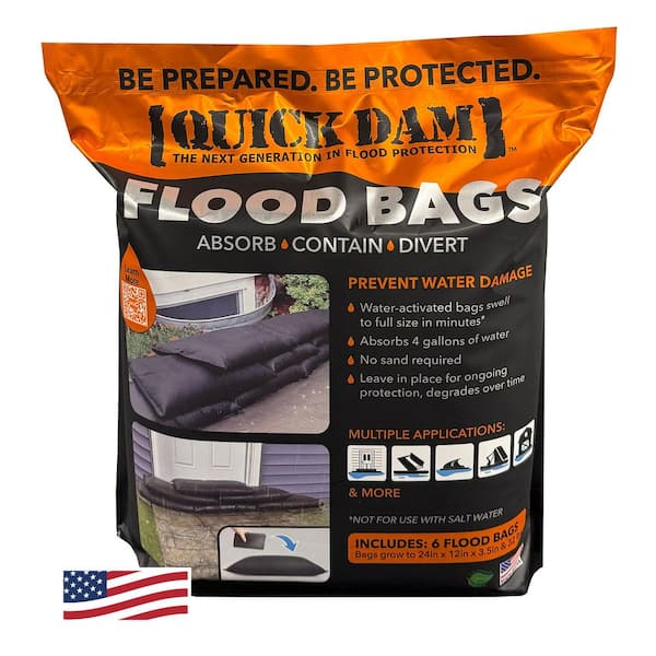 Water Activated 1 ft. x 2 ft. Flood Bags (6-Pack)
