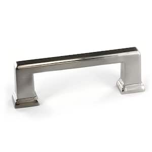 Mirabel Collection 3 3/4 in. (96 mm) Brushed Nickel Transitional Cabinet Bar Pull