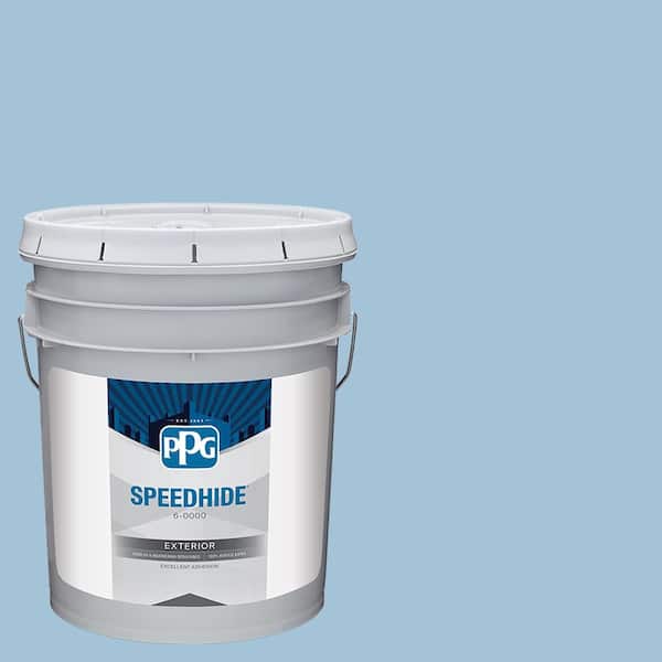 SPEEDHIDE 5 gal. PPG1158-3 Blue Bows Semi-Gloss Exterior Paint