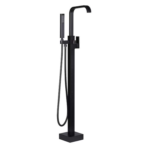 AVITAS Single-Handle Freestanding Tub Faucet with Hand Shower and Waterfall Spout in Oil Rubbed Bronze