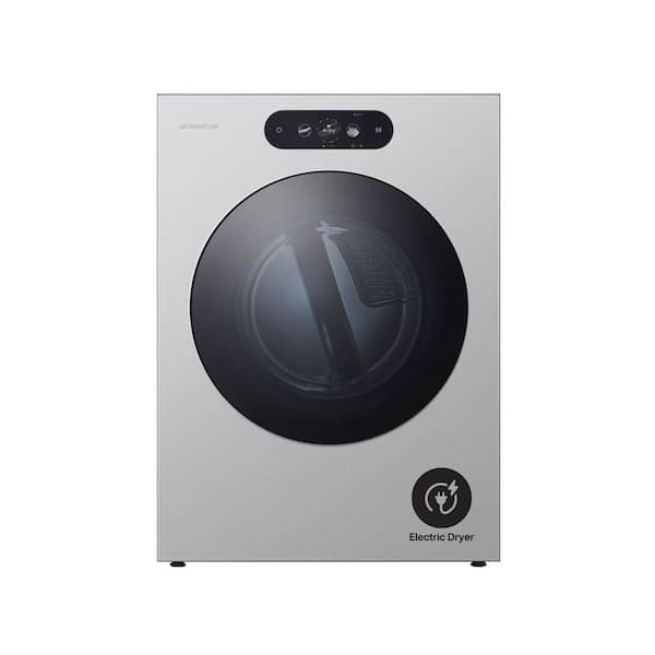 SIGNATURE 9.0 cu. ft. Vented Mega Capacity Stackable Smart Electric Dyer in Brushed Platinum Steel with AI Sensor Dry
