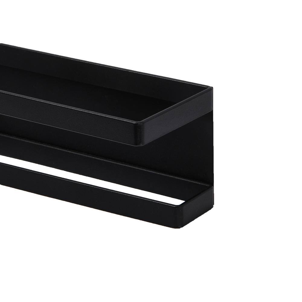 Black Metal Magnetic Paper Towel Holder with Dual Bars