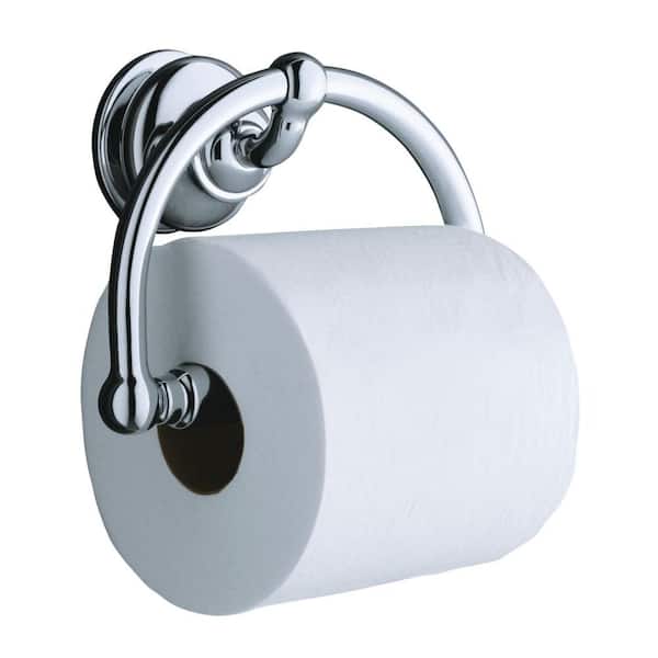 Polished Chrome Toilet Paper Holder Wall Mount Toilet Tissue Paper Roll  Holder