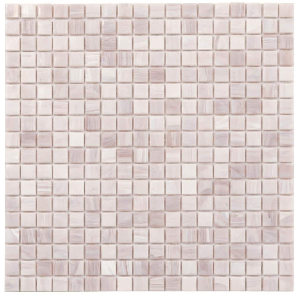Skosh 4 in. x 6 in. Glossy Thistle Glass Mosaic Uniform square Wall and Floor Sample Tile (0.13 sq. ft./Piece) (1-Pack) price history on PriceWatchPro