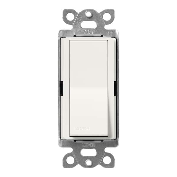 Lutron Claro On/Off Switch, 15-Amp/3-Way, Architectural White (SC-3PS-RW)