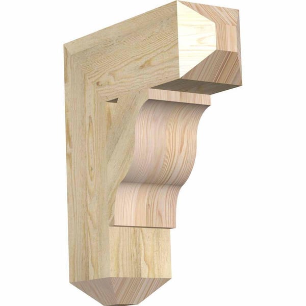 Ekena Millwork 6 in. x 22 in. x 18 in. Douglas Fir Funston Craftsman Rough Sawn Bracket