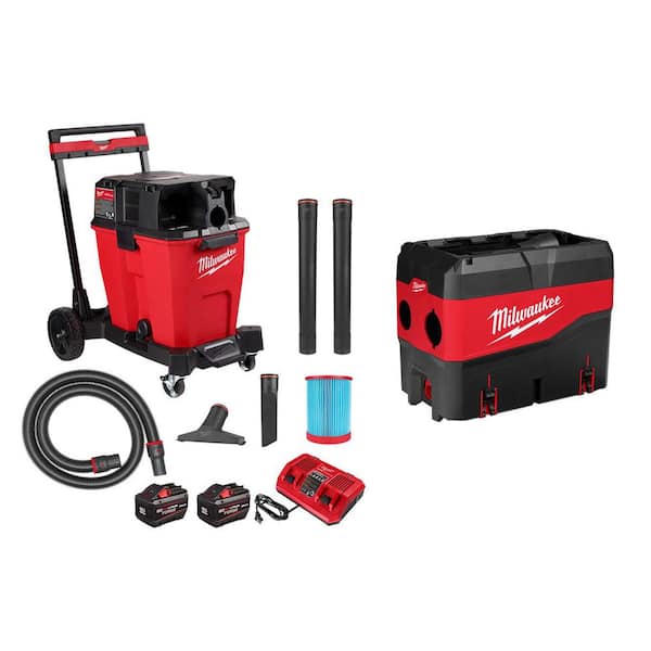 M18 FUEL 12 Gal. Cordless DUAL-BATTERY Wet/Dry Shop Vacuum Kit with PACKOUT Compact Debri/Dust Separator