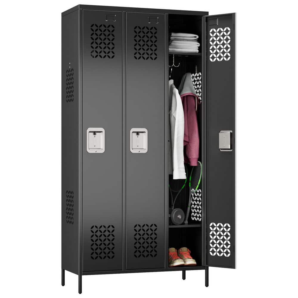 black-3-doors-free-standing-