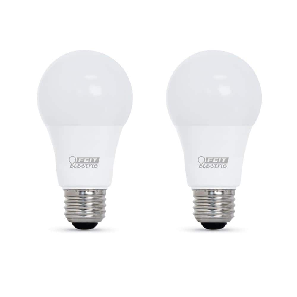 Feit Electric 3001130 17.5 watt & 100 watt A21 1600 Lumen A-Line Equivalence LED Bulb  Soft White - Pack of 2