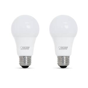 100-Watt Equivalent A19 Dimmable CEC Title 24 Compliant LED ENERGY STAR 90+ CRI Light Bulb, Soft White (2-Pack)