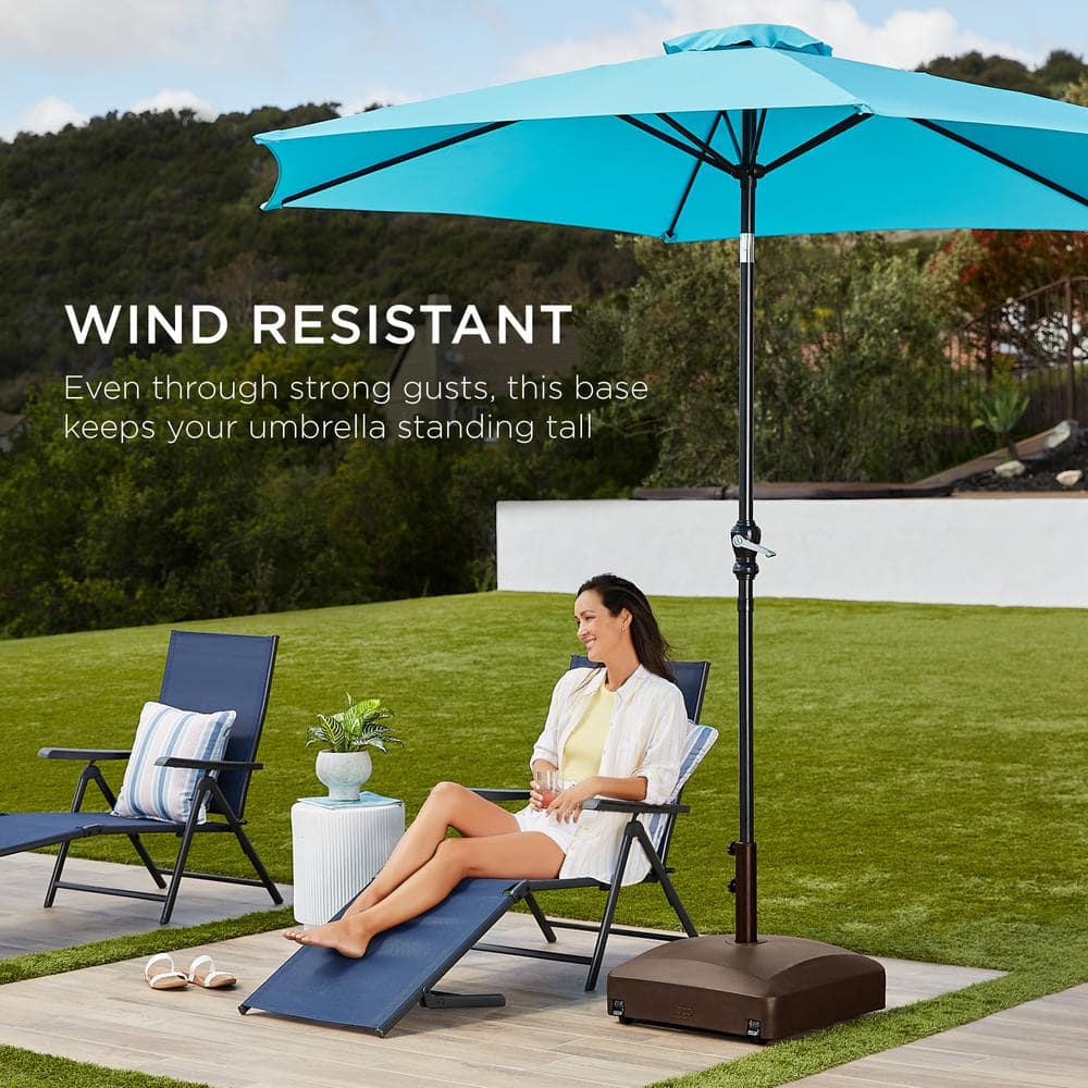 Bronze Heavy Duty Mobile Umbrella Base with Wheels