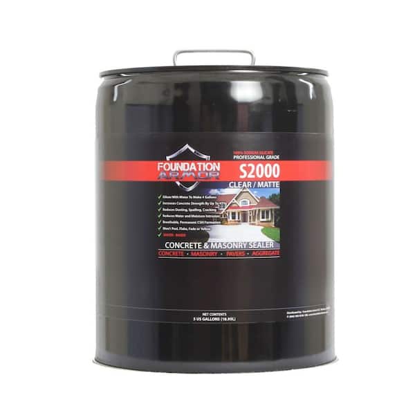 Foundation Armor 5 gal. Ready-To-Use Sodium Silicate Concrete Sealer, Densifier and Hardener